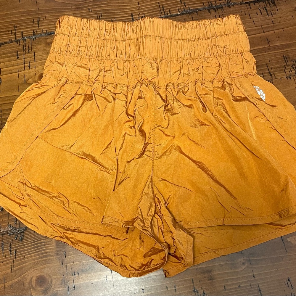 FP Movement by Free People High Waist Orange Shorts Relaxed Fit